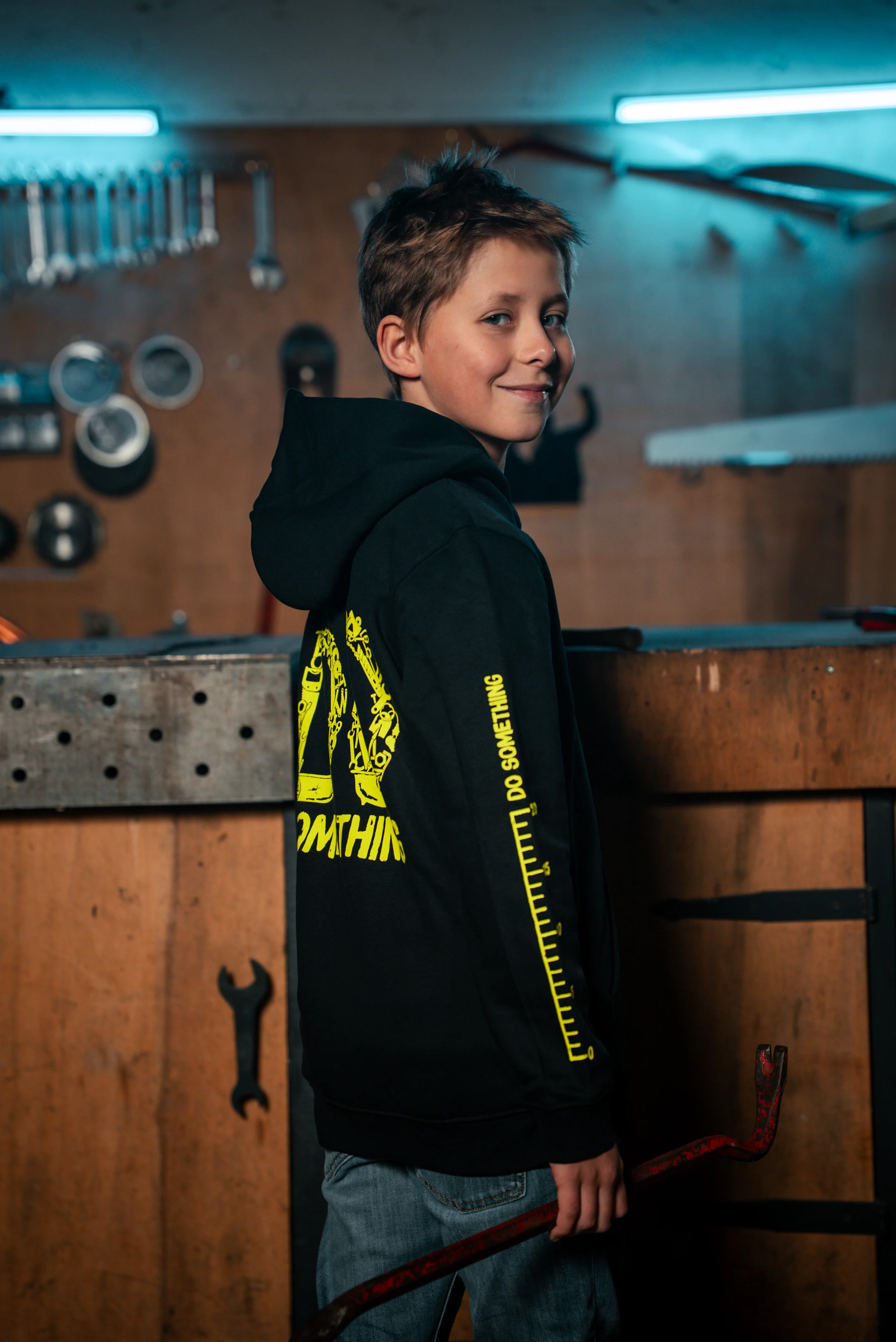 Werkzeug Hoodie – Neon Gelb